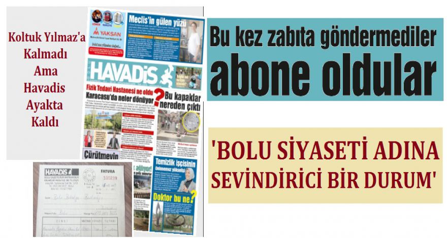 Havadis Bolu Belediyesinde