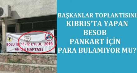 LÜKS OTELLERDEN KALKMAYAN BESOB'UN PANKARTINA BAK!