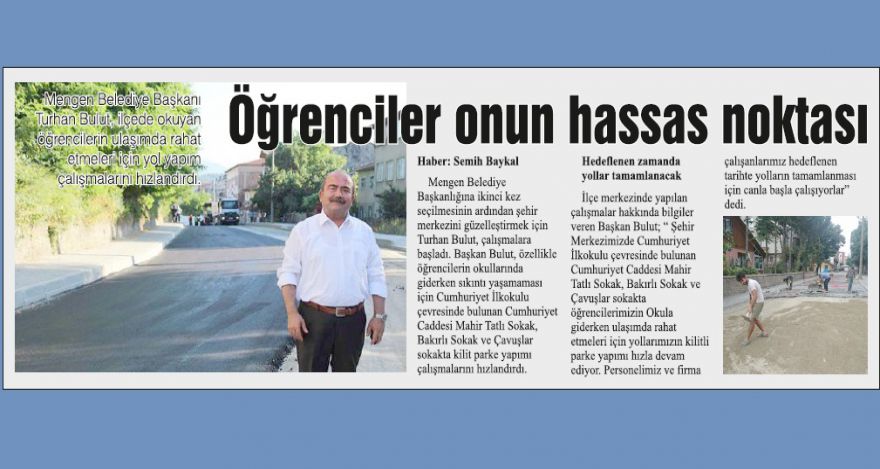 Öğrenciler onun hassas noktası