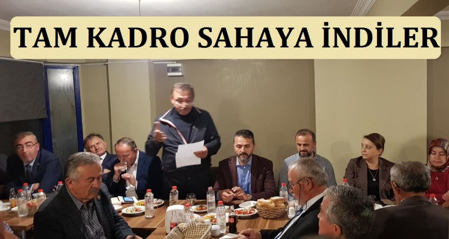 AK PARTİ TAM KADRO SAHAYA İNDİ