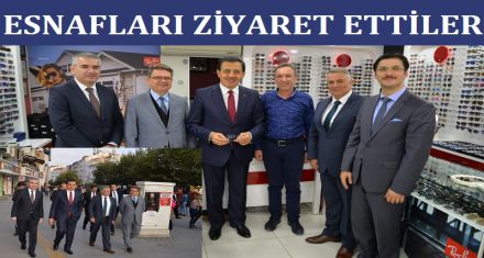 ESNAFLARI ZİYARET ETTİLER 