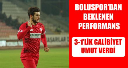 3-1'LİK GALİBİYET UMUT VERDİ