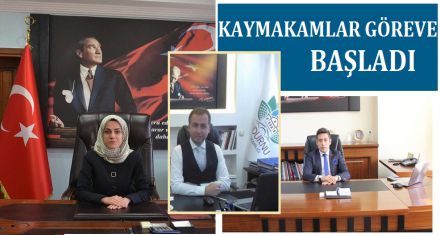 KAYMAKAMLAR GÖREVE BAŞLADI
