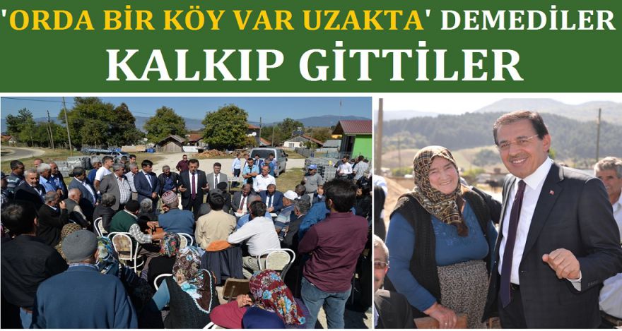 KALKIP KÖYE GİTTİLER