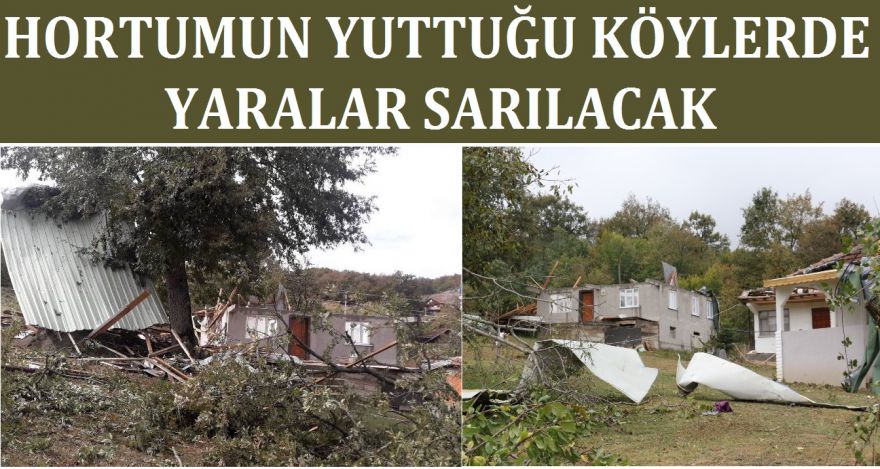 HORTUMUN YUTTUĞU KÖYDE YARALAR SARILACAK