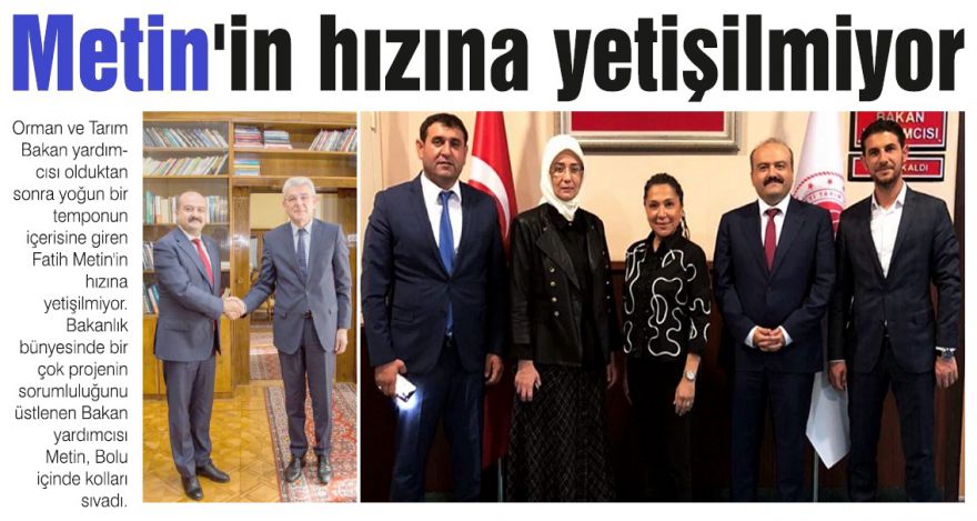 Fatih Metin'in hızına yetişilmiyor