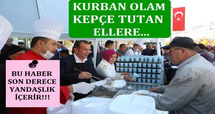 BEŞ BİN KİŞİYE ETLİ PLAV DAĞITILDI 
