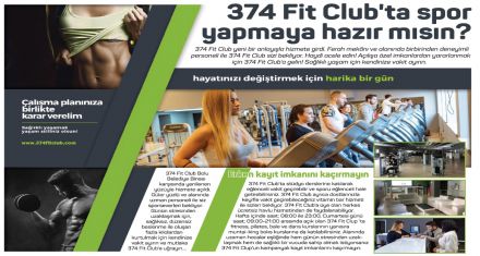 374 Fit Club'ta spor yapmaya hazır mısın?