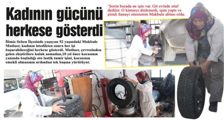 Oto Sanayinin Makbule Ablası oldu 