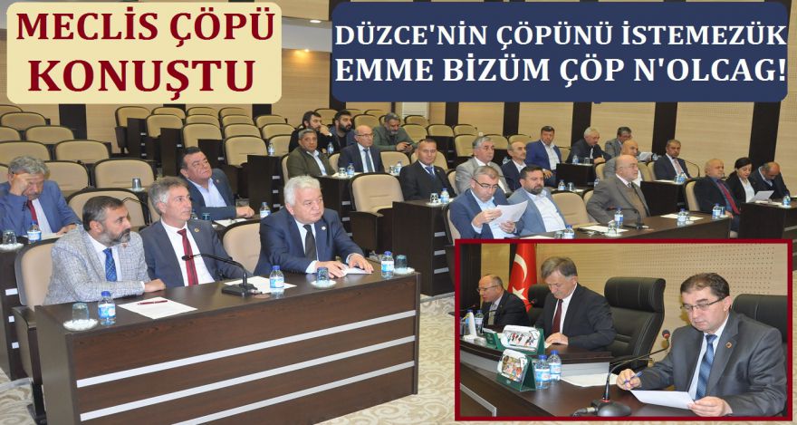 DÜZCE'NİN ÇÖPÜNÜ İSTEMEYÜZ EMME BİZÜM ÇÖP NOLCAG!