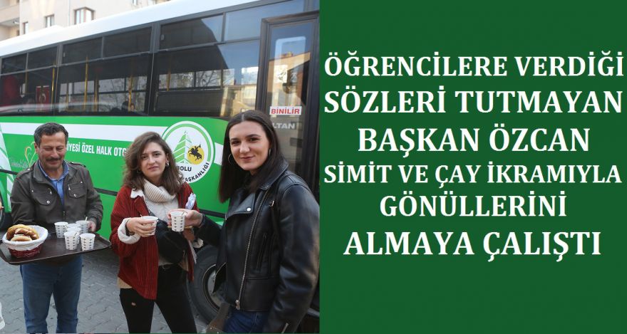 ÇAY VE SİMİT BELEDİYEDEN