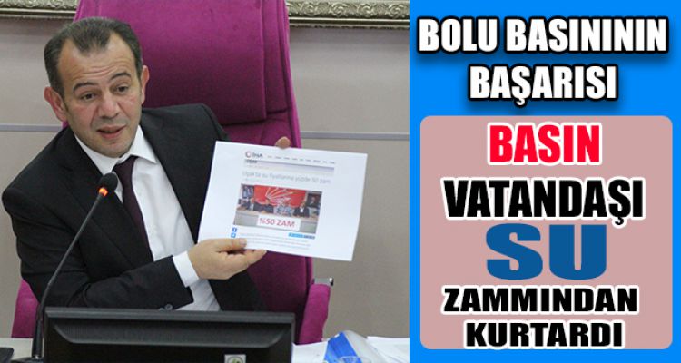 BASIN VATANDAŞI SU ZAMMINDAN KURTARDI