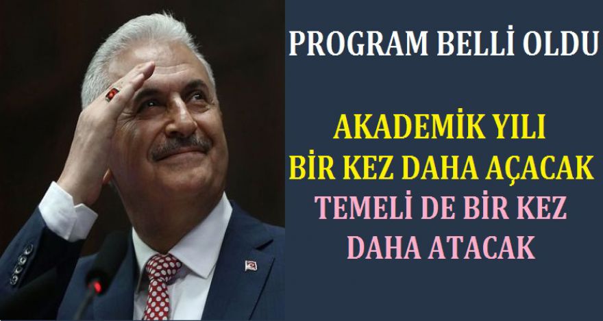 BİNALİ YILDIRIM'IN BOLU PROGRAMI BELLİ OLDU