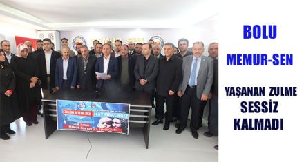BOLU MEMUR-SEN İNSANLIK DRAMINA SESSİZ KALMADI