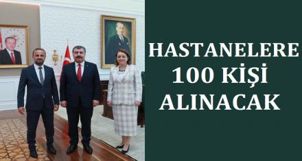 100 SAĞLIK PERSONELİ ALINACAK 