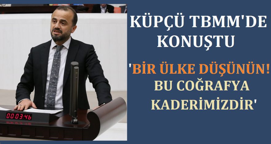 KÜPÇÜ KÜRSÜDEN SESLENDİ; ‘BİR ÜLKE DÜŞÜNÜN'