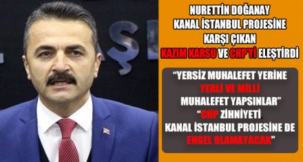 KAZIM KARSU VE CHP'Yİ ELEŞTİRDİ