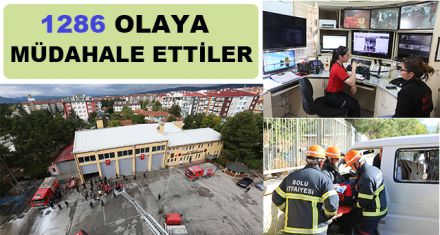 12 AYDA 1286 OLAYA MÜDAHALE ETTİLER