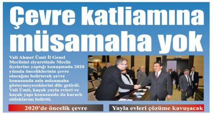 Vali Ümit'in önceliği çevre