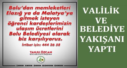 VALİLİK VE BELEDİYE ÜZERİNE DÜŞENİ YAPTI
