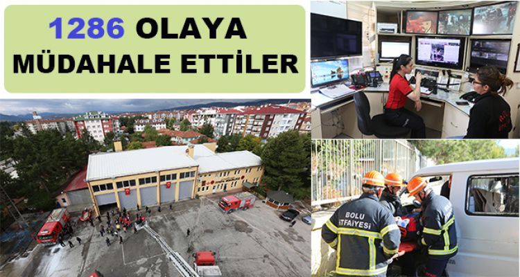 12 AYDA 1286 OLAYA MÜDAHALE ETTİLER