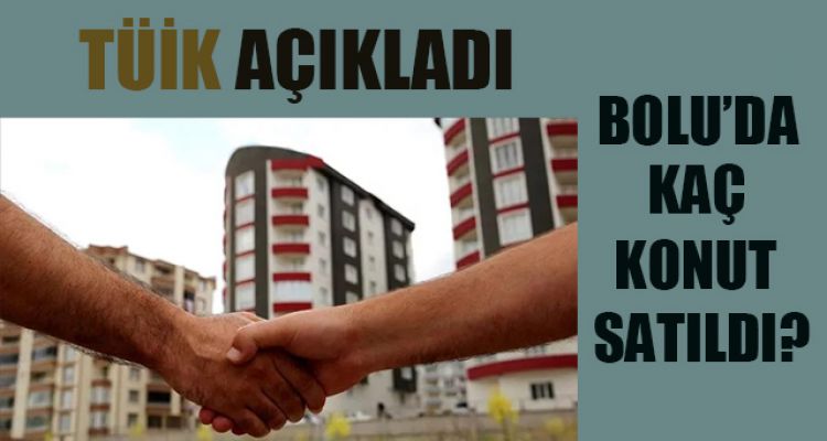 BOLU'DA KAÇ KONUT SATILDI?