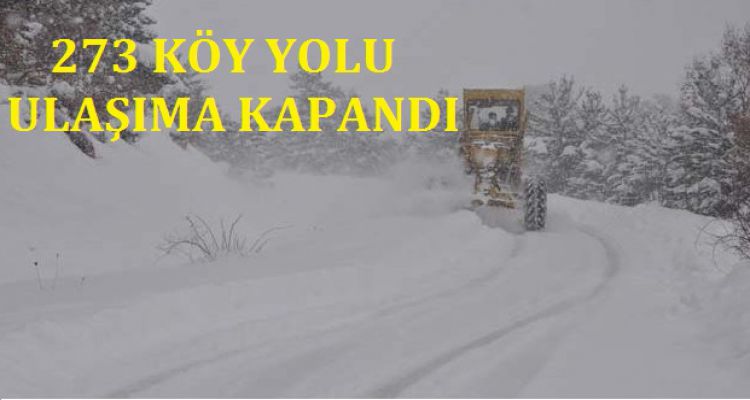 273 KÖY YOLU KAPANDI