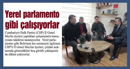 Bolu her sorununa eğiliyorlar 