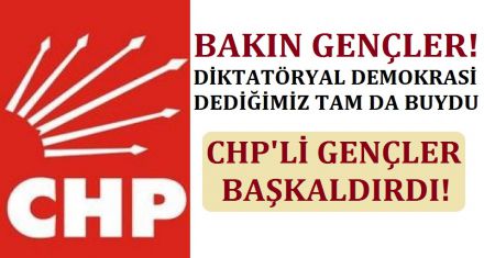 GENÇLER DİKTATÖRYAL DEMOKRASİYE BAŞKALDIRDI