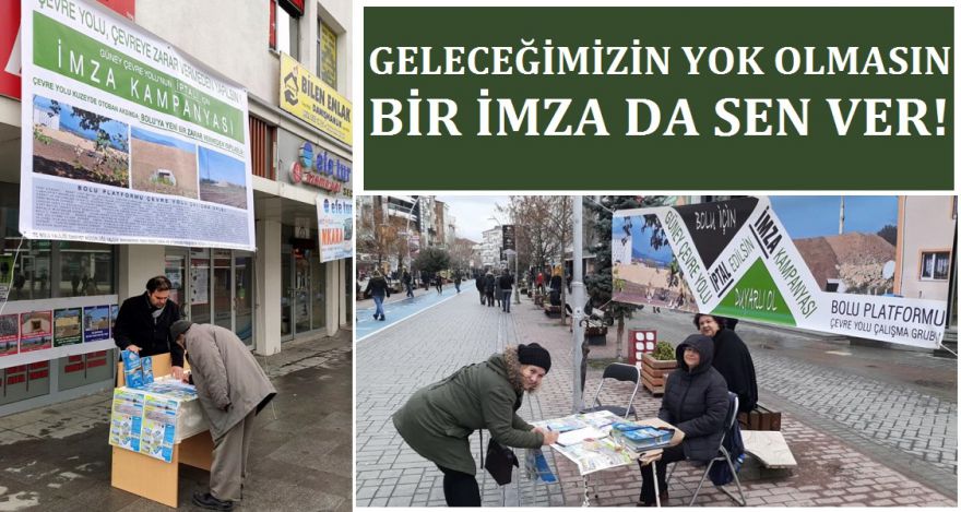 GELECEĞİMİZİN YOK OLMAMASI İÇİN BİR İMZA