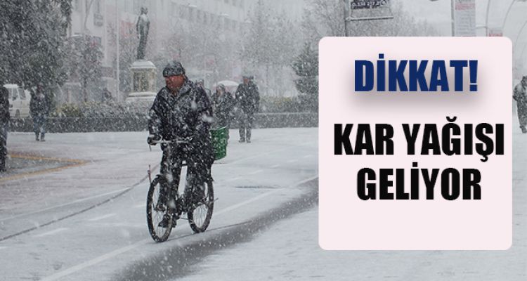 İLİMİZDE YOĞUN KAR YAĞIŞI BEKLENİYOR