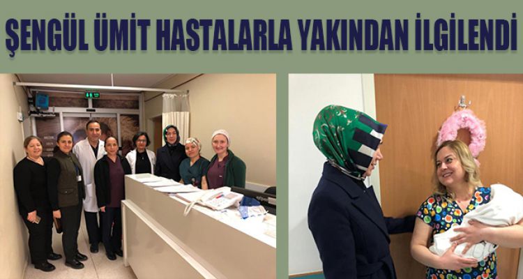 VALÜ ÜMİT'İN EŞİNDEN HASTANE ZİYARETİ