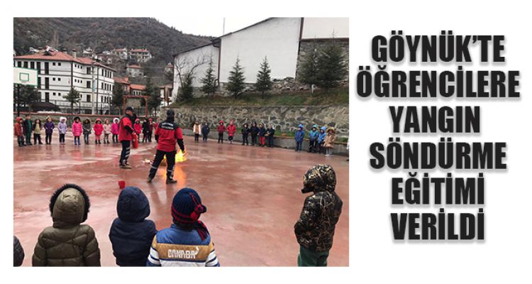 ÖĞRENCİLERE YANGIN SÖNDÜRME EĞİTİMİ