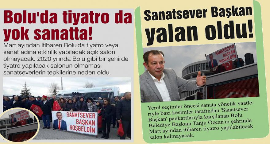 Sanatsever Başkan yalan oldu!