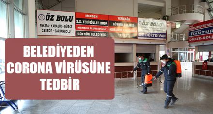 BELEDİYEDEN CORONA VİRÜSÜNE TEDBİR