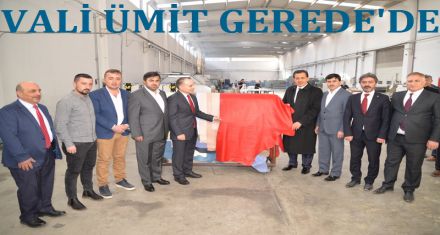 Vali Ümit Gerede inceleme yaptı 