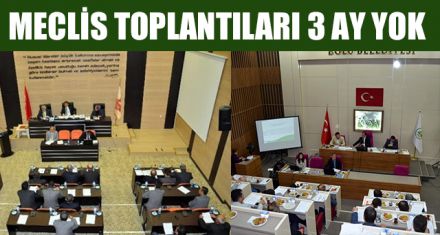 MECLİS TOPLANTILARI 3 AY ERTELENDİ