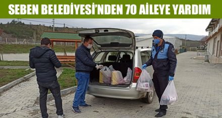 SEBEN BELEDİYESİ'NDEN 70 AİLEYE YARDIM 