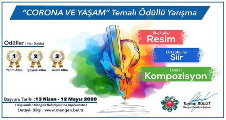 ÖĞRENCİLERE ÖZEL YARIŞMA KONU 'KORONA'