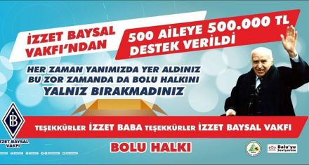 TEŞEKKÜRLER İZZET BAYSAL VAKFI