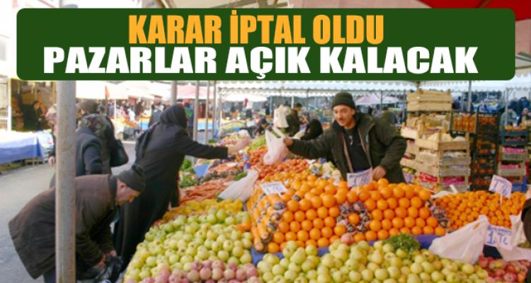 VALİ AHMET ÜMİT AÇIKLADI PAZARLAR AÇIK KALACAK