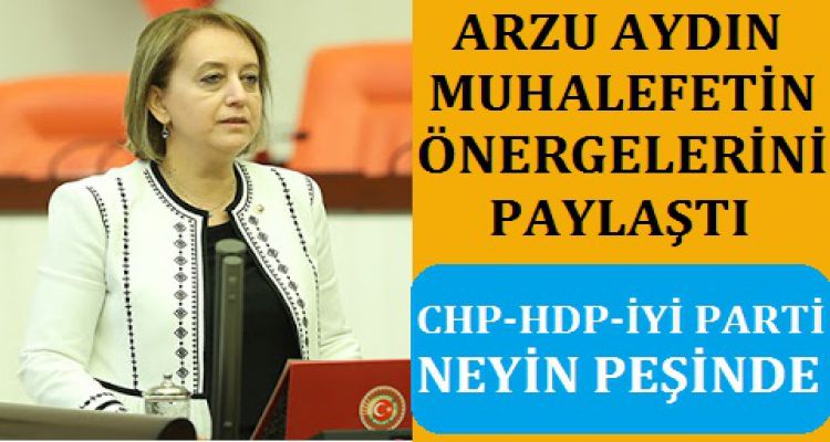 ARZU AYDIN; ‘MUHALEFET İŞTE BİLİRSİNİZ!'