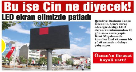 Özcan'ın ihracat hayali yattı!