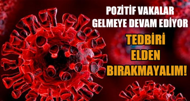 POZİTİF VAKALAR GELMEYE DEVAM EDİYOR