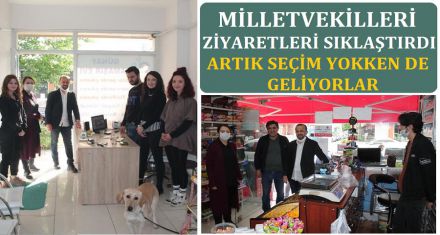 MİLLETVEKİLLERİ ZİYARETLERİ SIKLAŞTIRDI 
