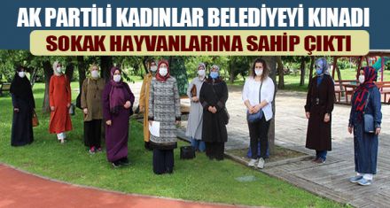 AK PARTİLİ KADINLAR BELEDİYEYİ KINADI