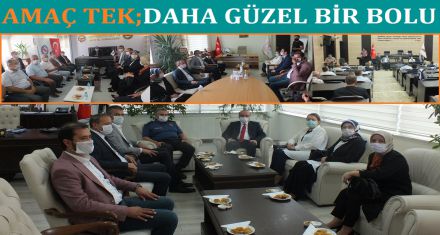 AK PARTİLİ KURMAYLAR KURUMLARI ZİYARET ETTİ 