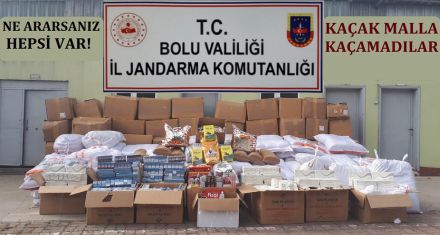 KAÇAK MALLA KAÇAMADILAR!