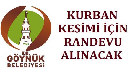 KURBAN KESİMİ İÇİN RANDEVU ALINACAK