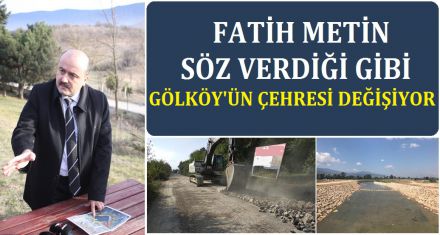GÖLKÖY'DE ÇALIŞMALAR BAŞLADI 